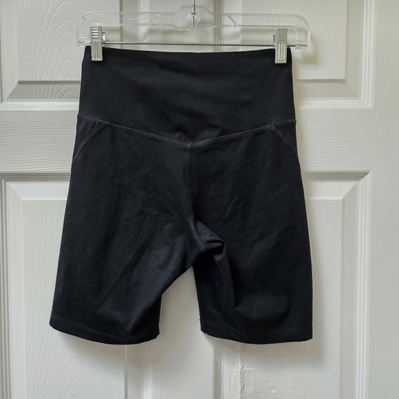 Girlfriend Collective Black High-Rise Bike Short - Picture 3 of 6